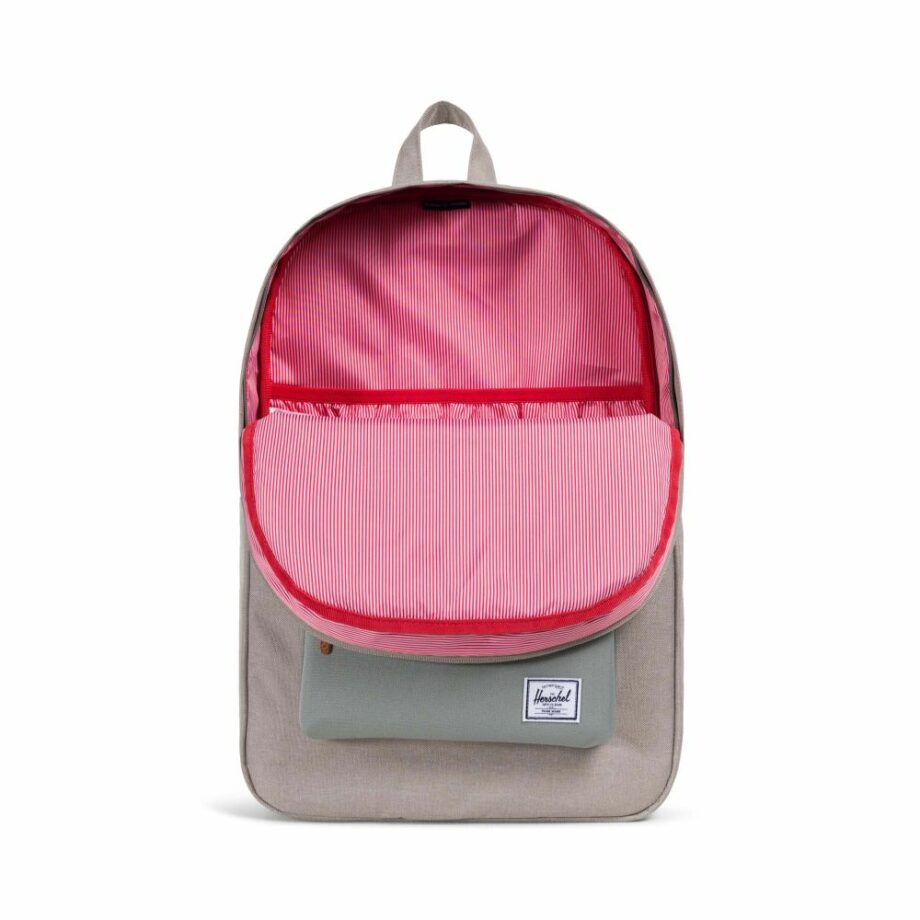 Batoh Herschel Supply Heritage Backpack Light Khaki Crosshatch/Shadow/Brick Red/Tan novinka